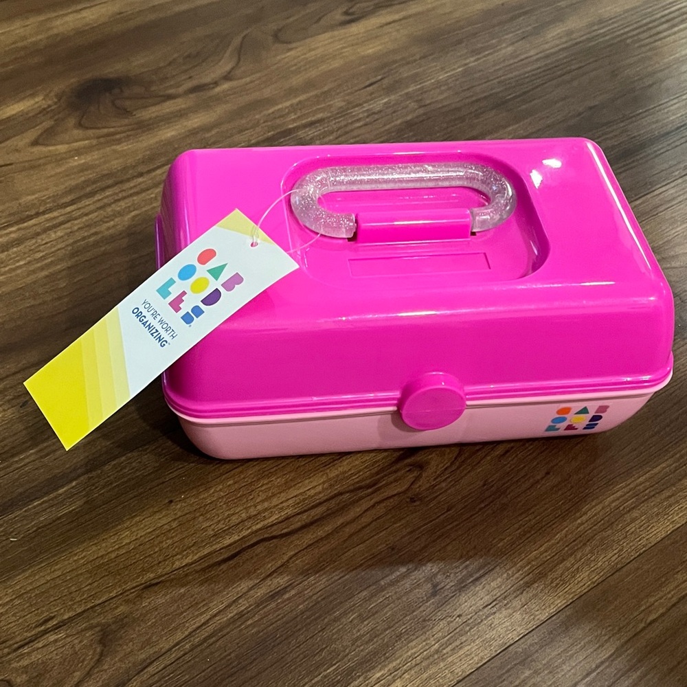 NWT Caboodles Pretty In Petite Two-Tone Pink Organizer